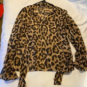 Cheetah blouse